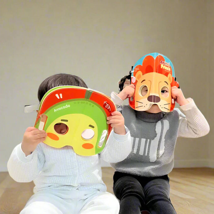Colorful Fabric Mask Book for Infants, Engaging Learning Tool