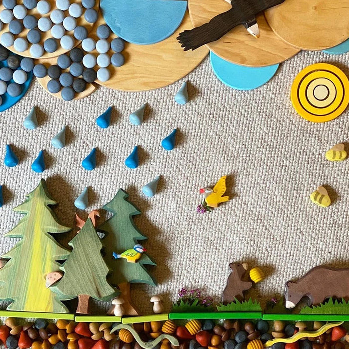 Colorful Wooden Play Set, Creative Coloring Experience