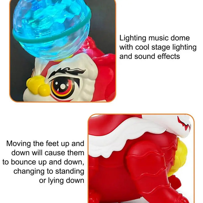 Vibrant Dancing Lion Toy, Music and Light