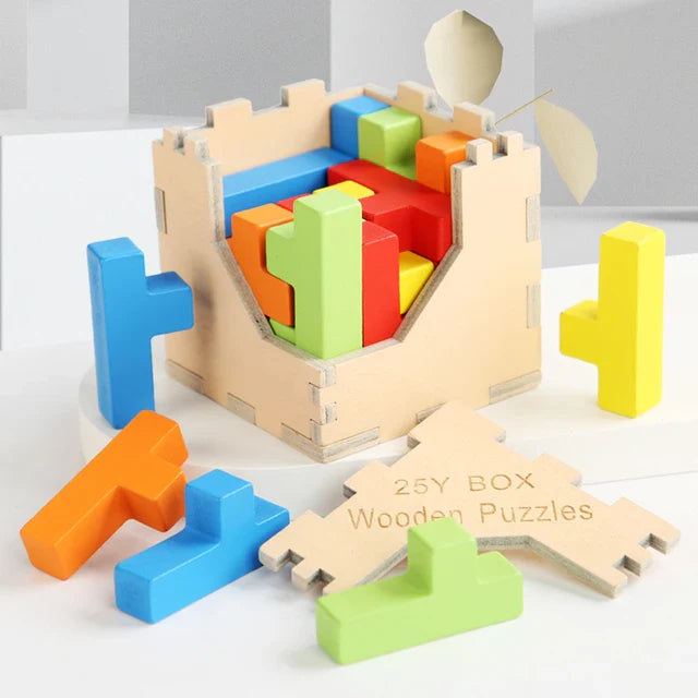 Colorful 3D Puzzle, Engaging Brain Teaser