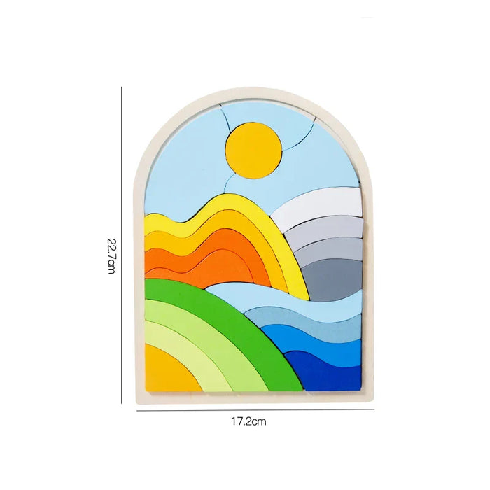 Vibrant Puzzle Blocks, Colorful Playset