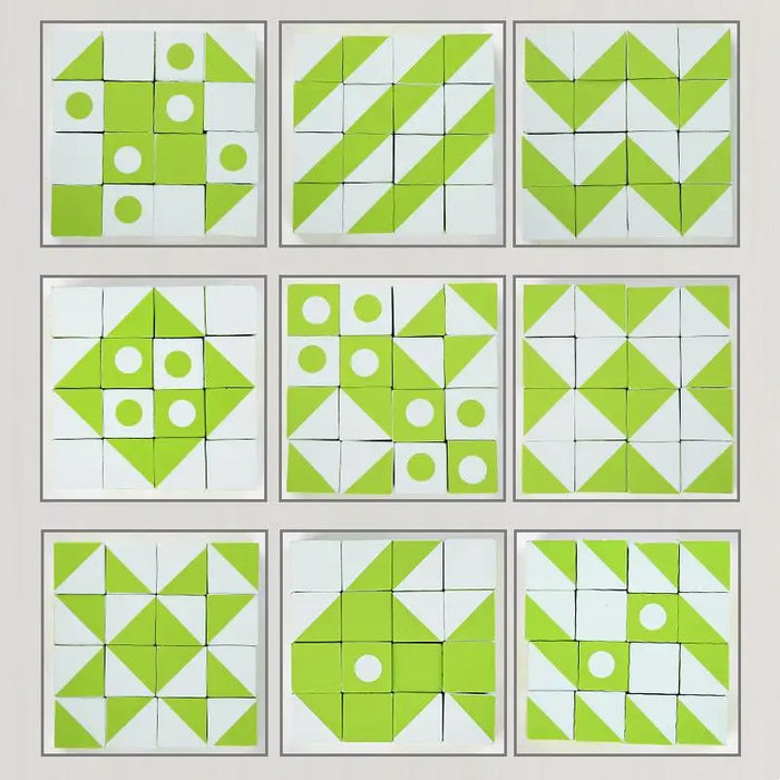Creative Wooden Geometric Game, Engaging and Thought-Provoking