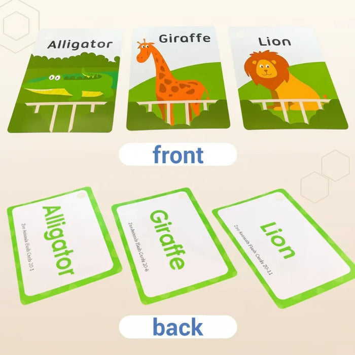 Cheerful Educational Word Cards, Language-rich