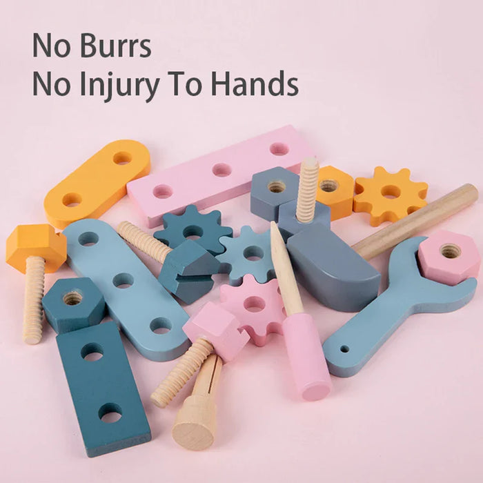 Creative wooden toolbox, problem-solving design