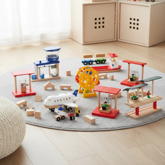 Versatile Wooden Play Set, Educational & Engaging