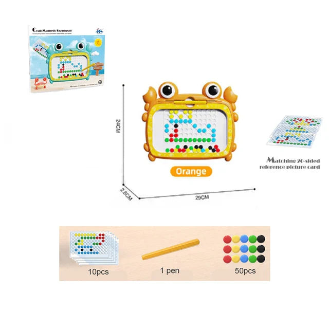 Creative magnetic drawing tablet, educational tool