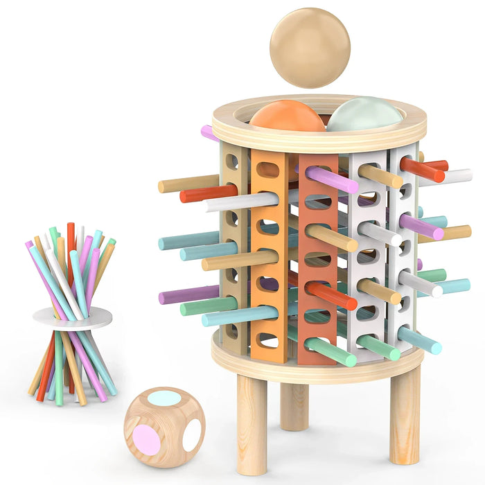 Balanced stacking game, cognitive development