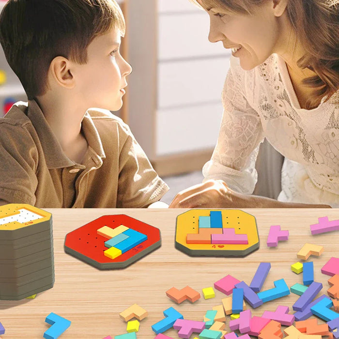 Creative Geometric Puzzle Set, Colorful and Engaging