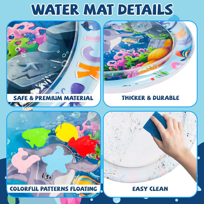 Colorful Baby Sensory Water Mat, Engaging & Developmental