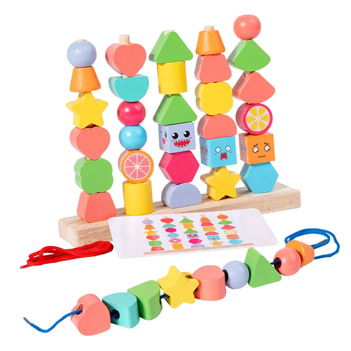 Spatial Development Learning Blocks, Wooden Educational Toys