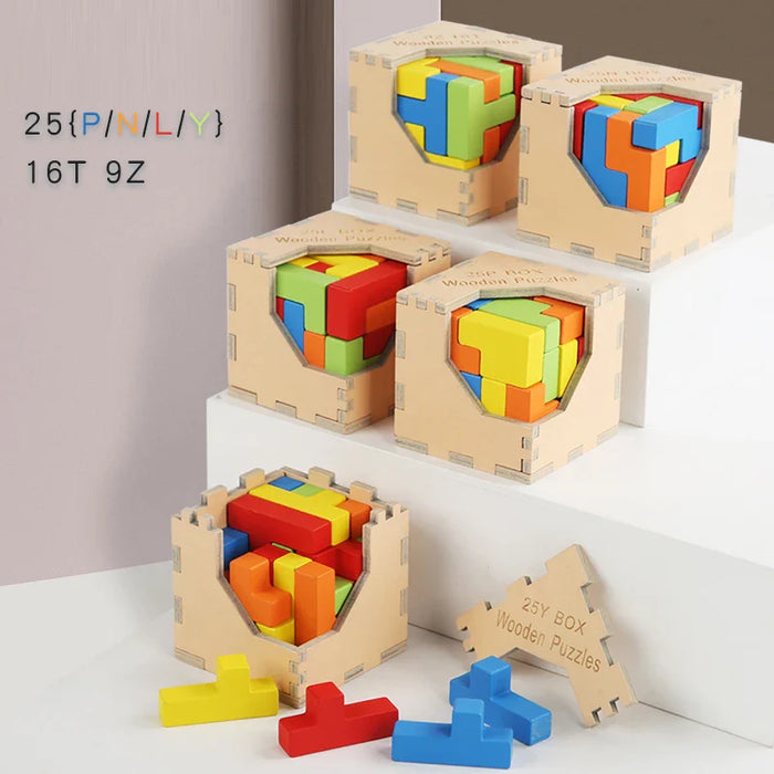 Colorful 3D Puzzle, Engaging Brain Teaser