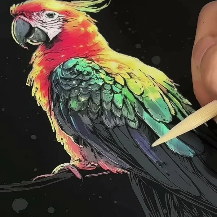 Glow-in-the-Dark Scratch Card Set, Interactive Fun