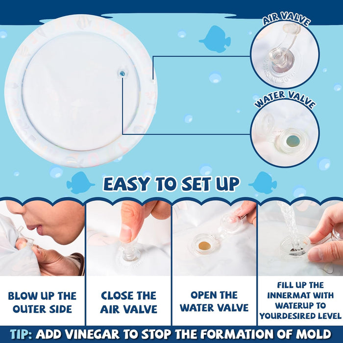 Colorful Baby Sensory Water Mat, Engaging & Developmental