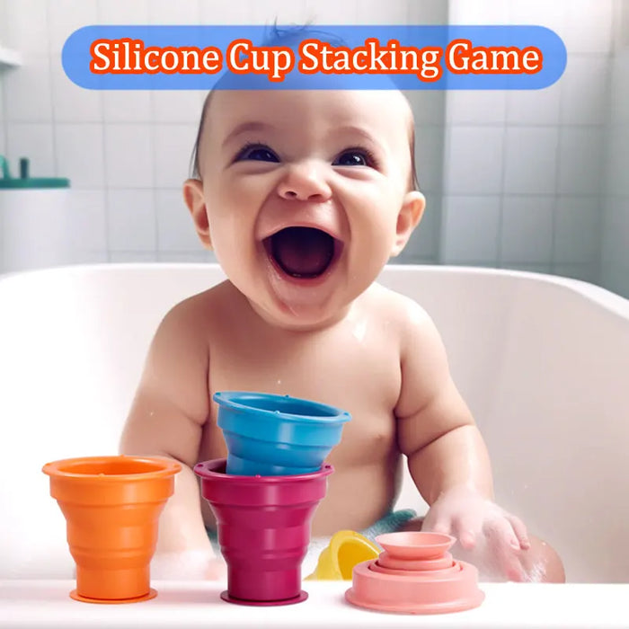 Colorful Stacking Cups, Engaging Playtime