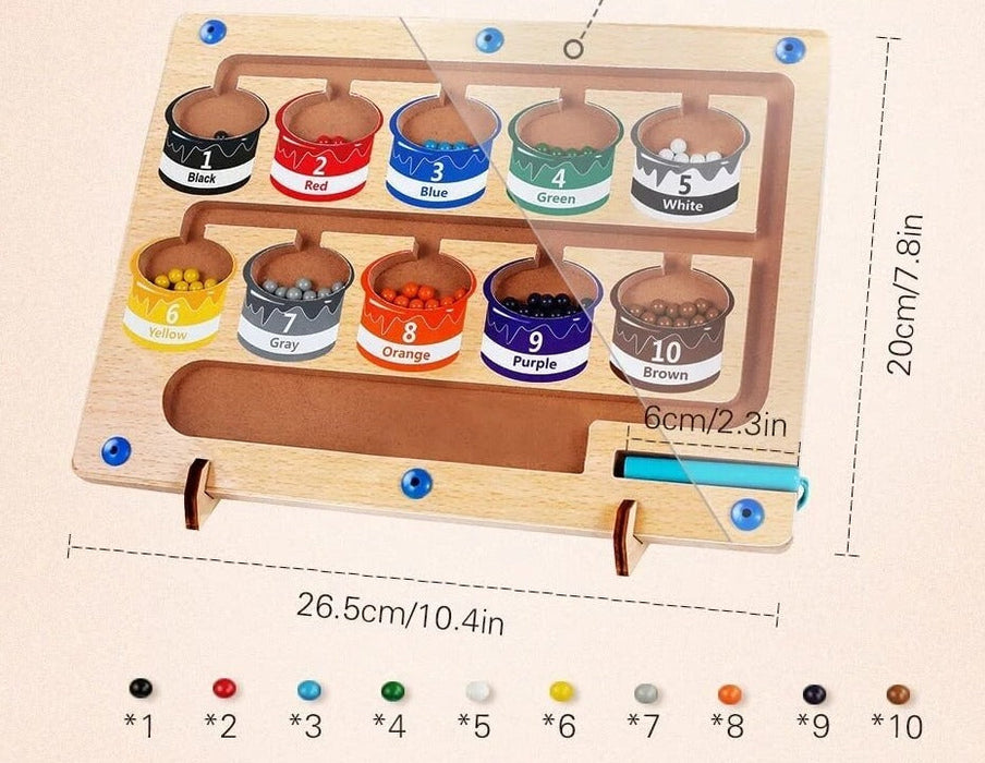 Magnetic Maze Adventure, Interactive Sorting Board