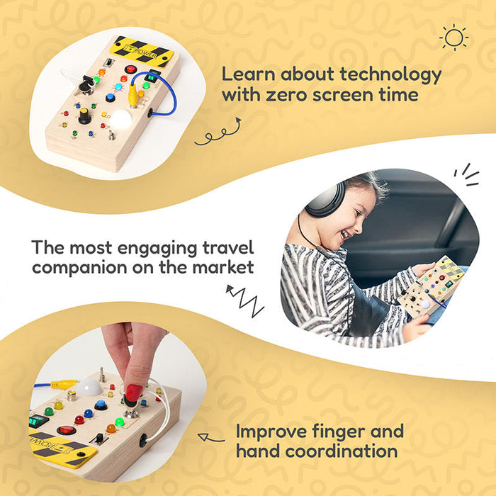 Montessori Wooden Switch Board For Kids | Sensory Activity