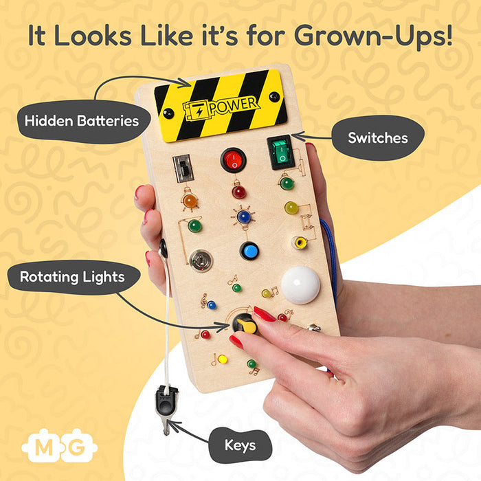 Montessori Wooden Switch Board For Kids | Sensory Activity