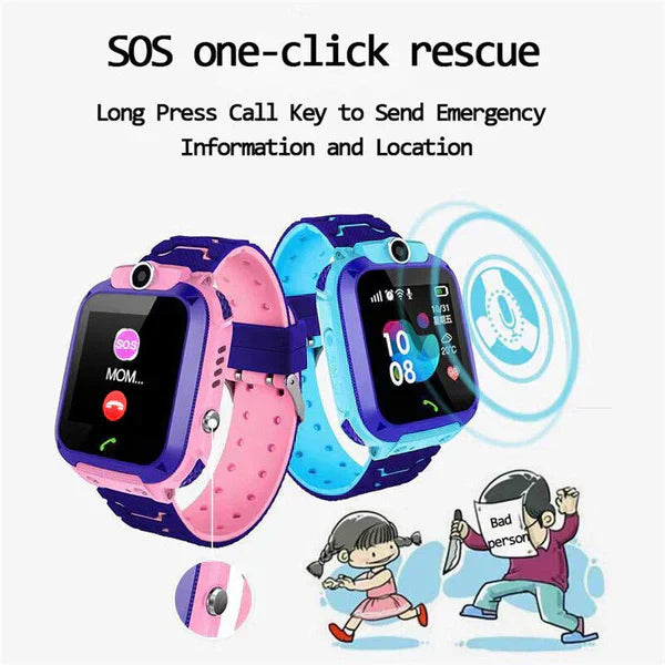 Kid-Friendly GPS Watch, Location Tracking and Communication Functionality