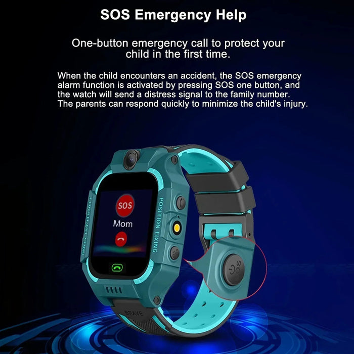 Kid-Friendly GPS Watch, Location Tracking and Communication Functionality