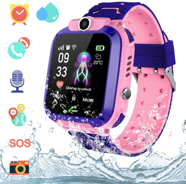 Kid-Friendly GPS Watch, Location Tracking and Communication Functionality