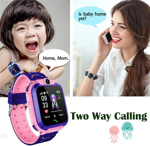 Kid-Friendly GPS Watch, Location Tracking and Communication Functionality