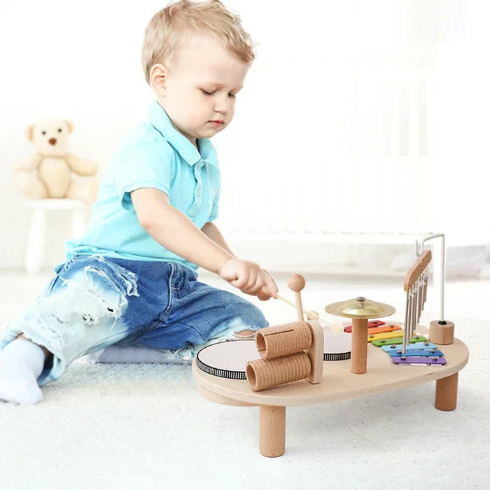 Melodic Wooden Toy, Interactive Music Station