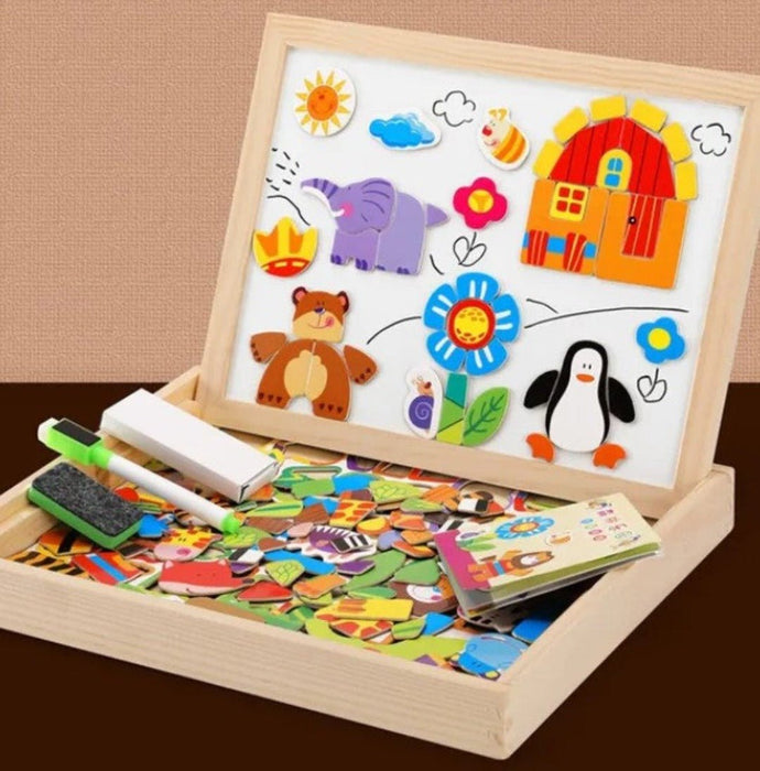 Versatile Magnetic Drawing Board Set, Double-Sided