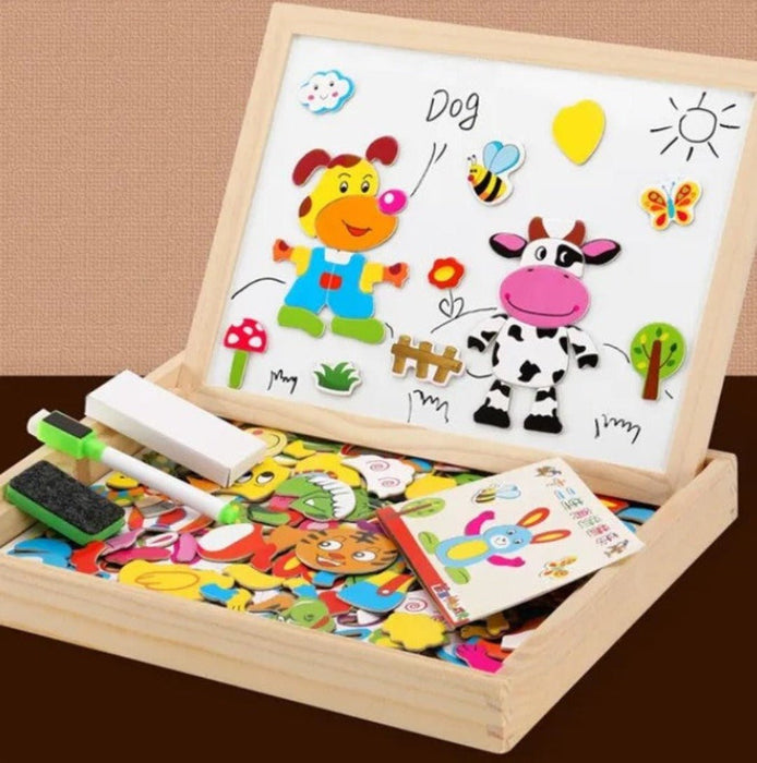 Versatile Magnetic Drawing Board Set, Double-Sided