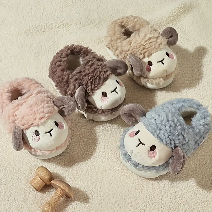 Fluffy Winter Slippers for Kids, Cozy and Warm