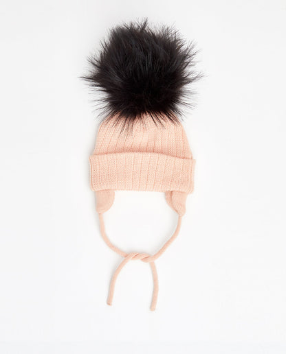 Bonnet Tricot Rose Nude