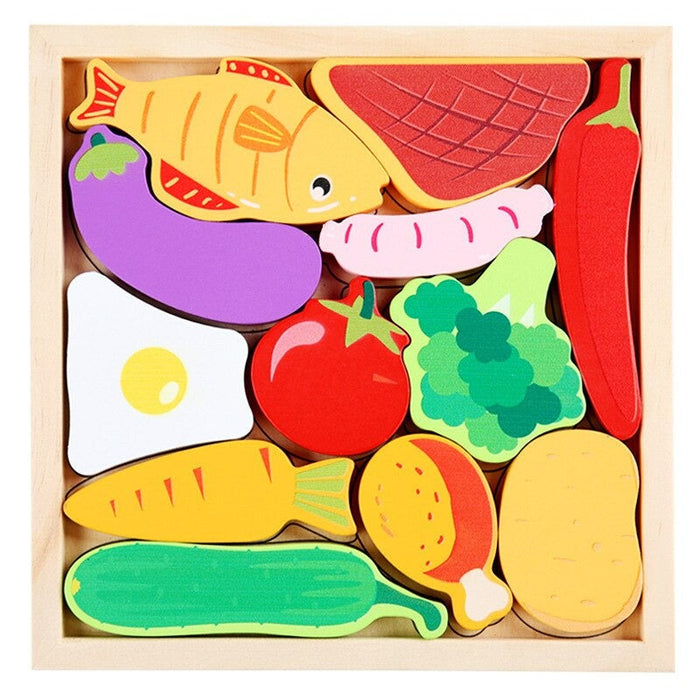 Colorful Shape Puzzle, Engaging Learning Tool (2+1 FREE)