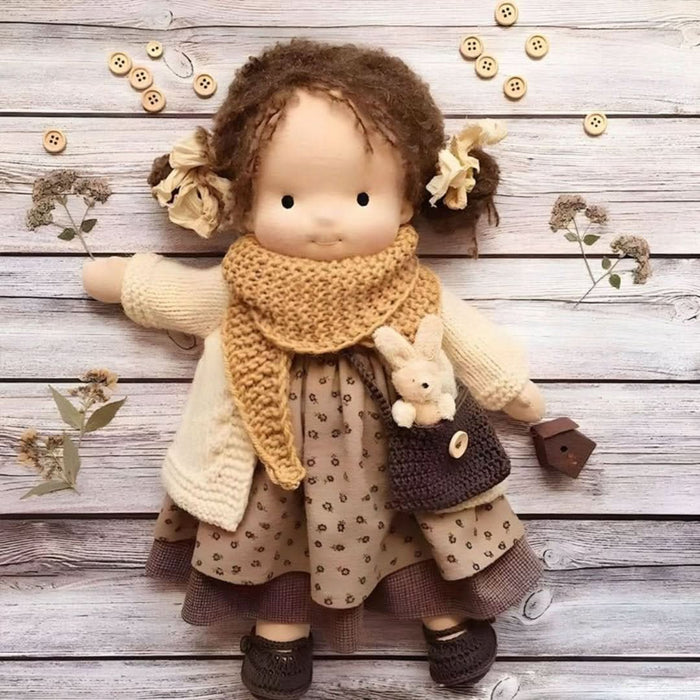 Natural Materials Doll, Waldorf Style – 30 cm Tall