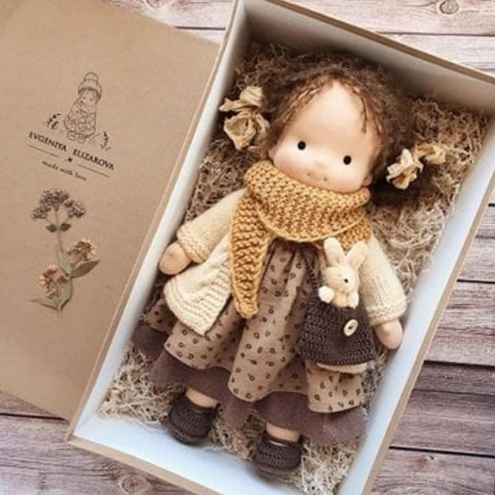 Natural Materials Doll, Waldorf Style – 30 cm Tall