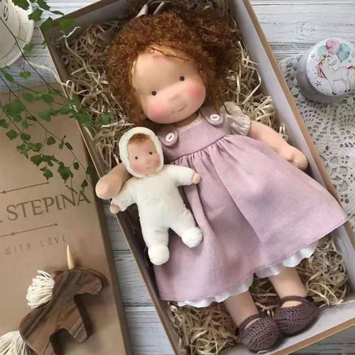 Natural Materials Doll, Waldorf Style – 30 cm Tall