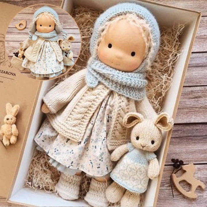 Natural Materials Doll, Waldorf Style – 30 cm Tall