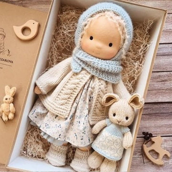 Natural Materials Doll, Waldorf Style – 30 cm Tall