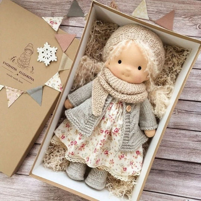 Natural Materials Doll, Waldorf Style – 30 cm Tall