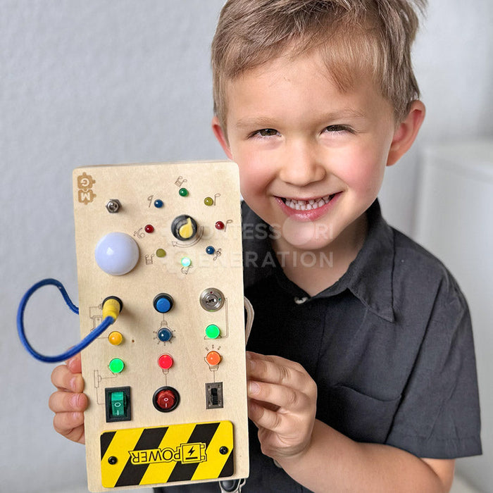 Montessori Wooden Switch Board For Kids | Sensory Activity